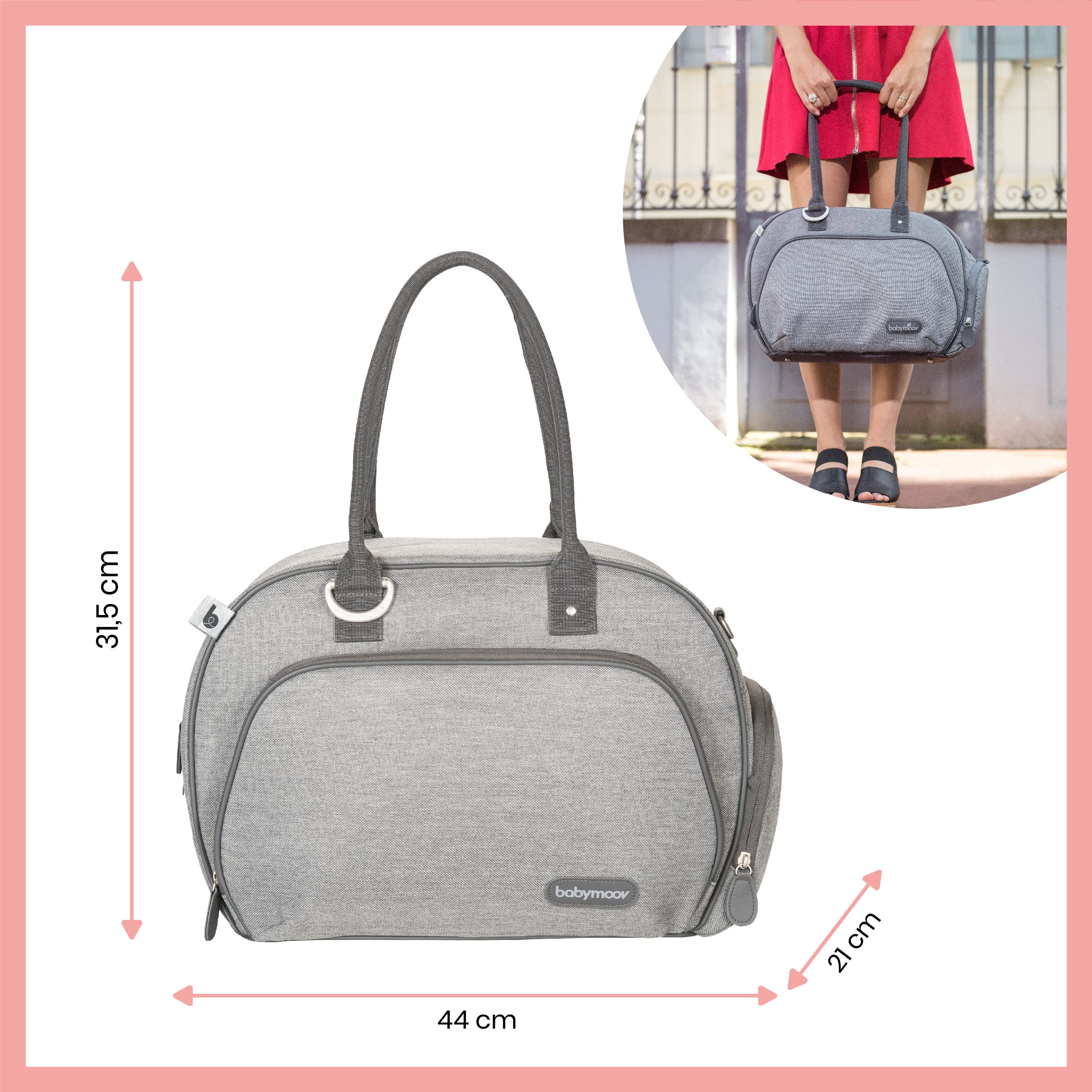 torba na pieluchy urban bag smokey