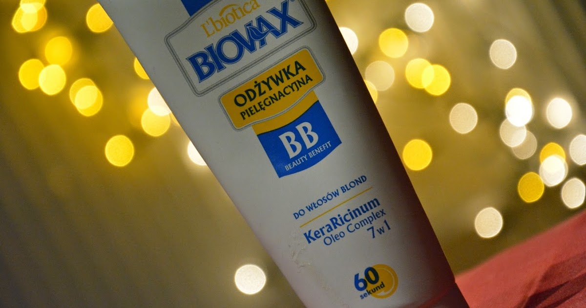 biovax odżywka bb do włosów blond