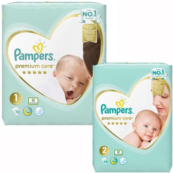 pampers premium care 1 pieluszki pieluchy 78 szt