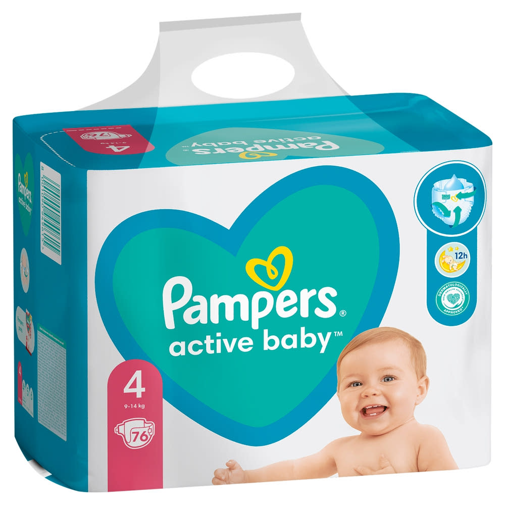 pampers 4 rossmann active baby 4+