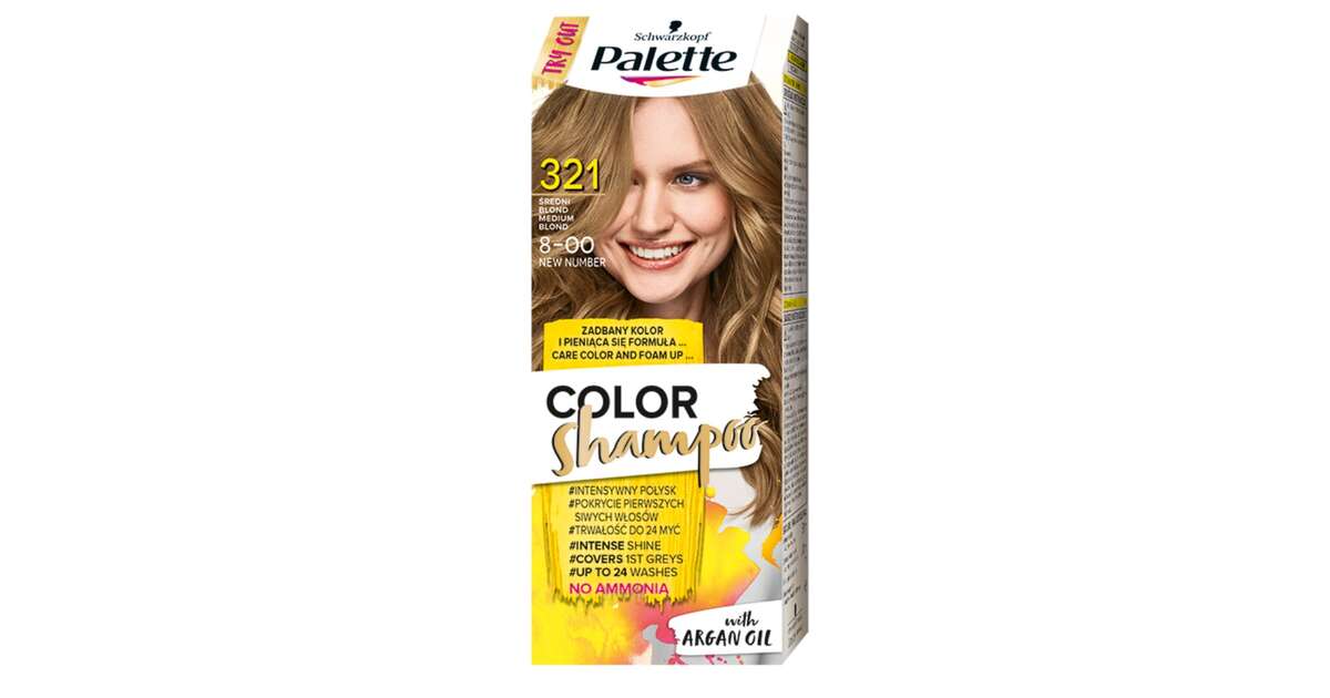 palette średni blond szampon koloryzujący