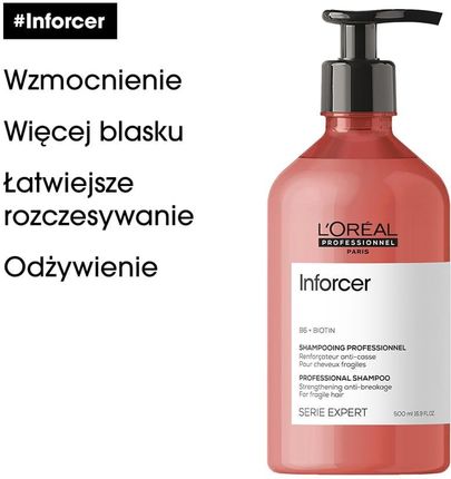 loreal inforcer szampon wzmacnia włosy łamliwe 500 opinie