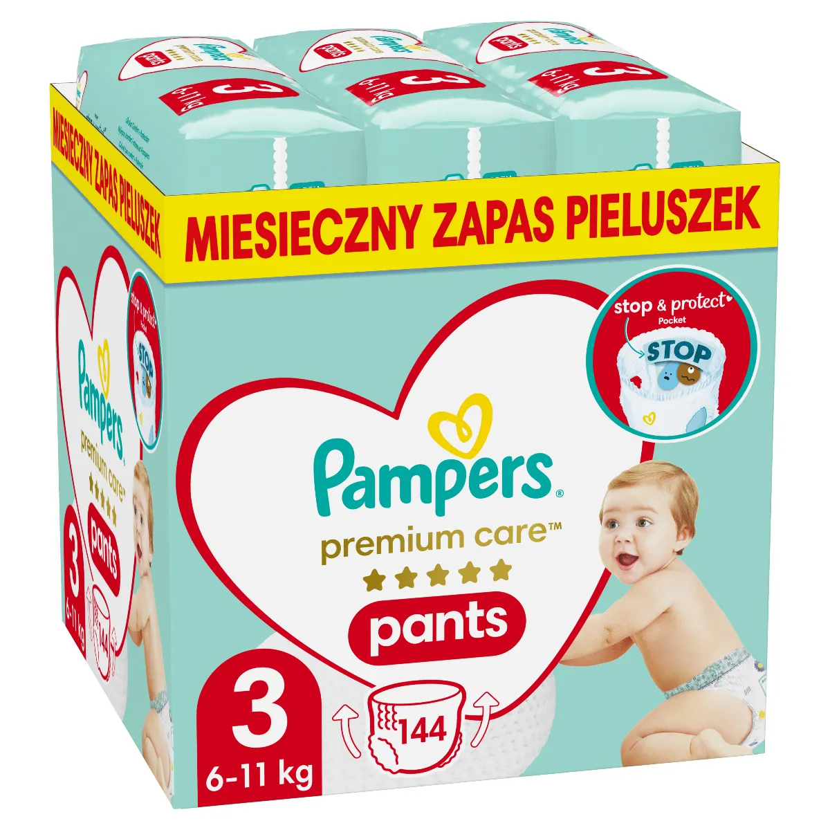 pieluchy pampers 2 144 sztuki