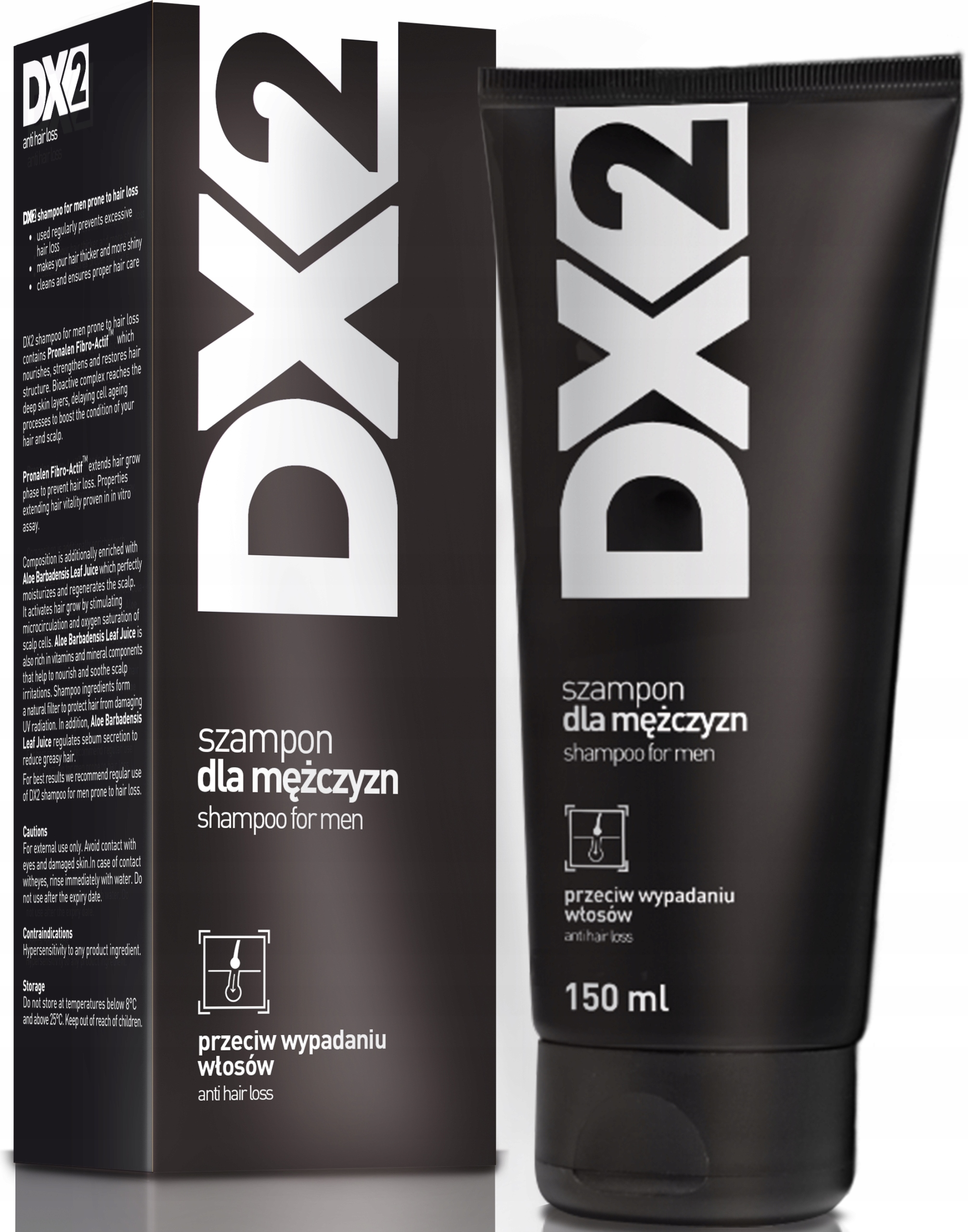 dx2 szampon dla mężczyzn przeciwłupieżowy przeciw wypadaniu włosów 150 ml