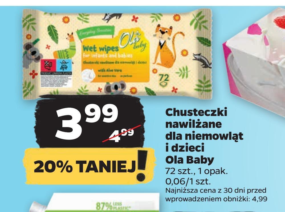 chusteczki nawilżane dla niemowląt promocja