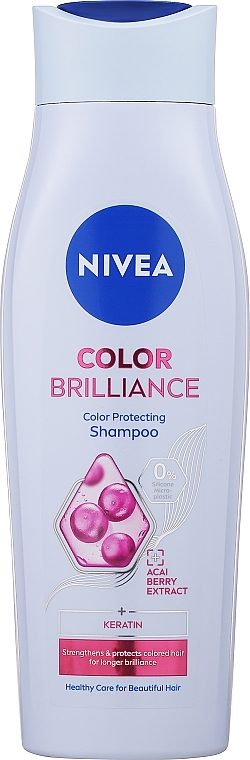 szampon do włosów farbowanych wygładzających nivea