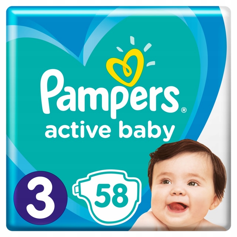 pampers activ baby 6-10 kg 58 szt