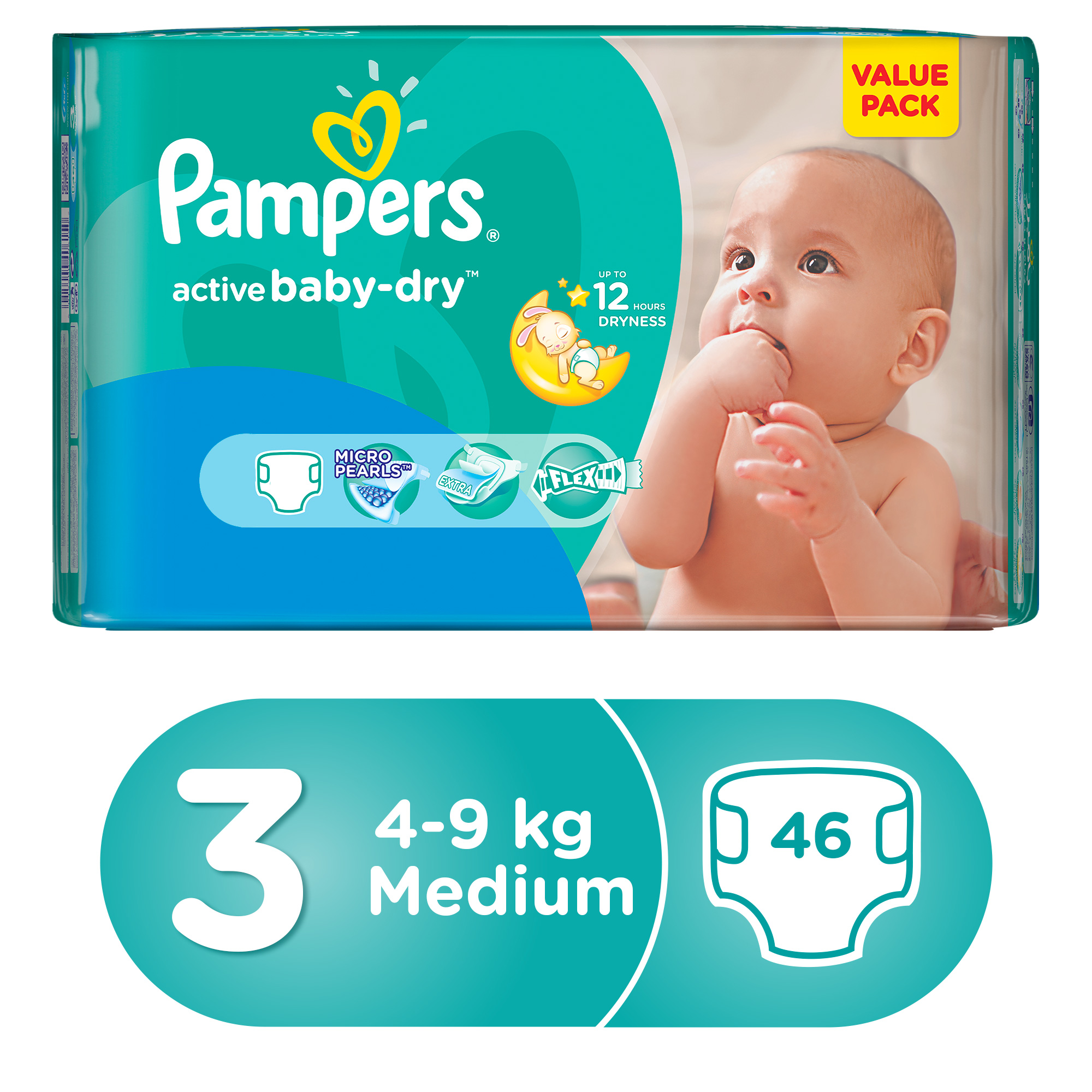 pampers 4 9 kg active baby 4-9 dry