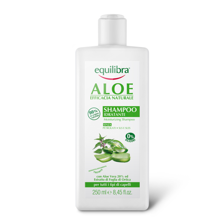 nawilżający szampon aloesowy do włosów equilibra naturale aloe