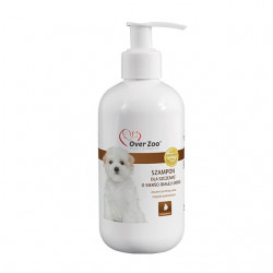 szampon dla psa o włosach miękkich koloru białego