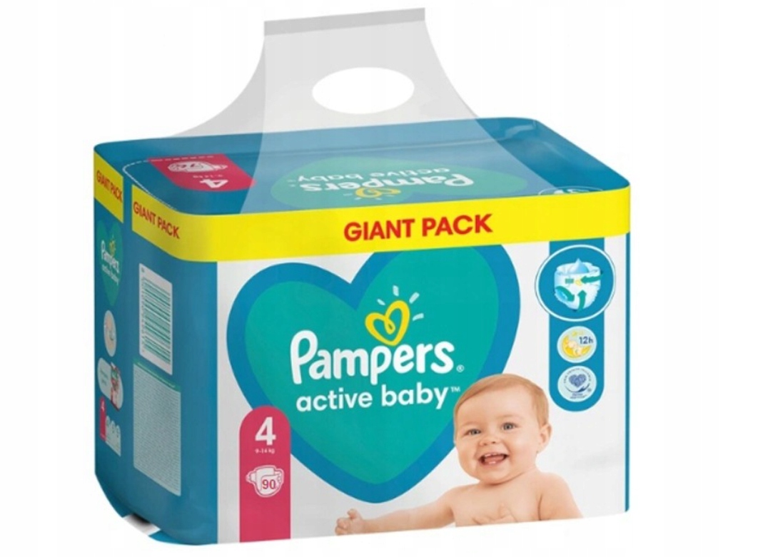 pampers active baby 4 90 szt