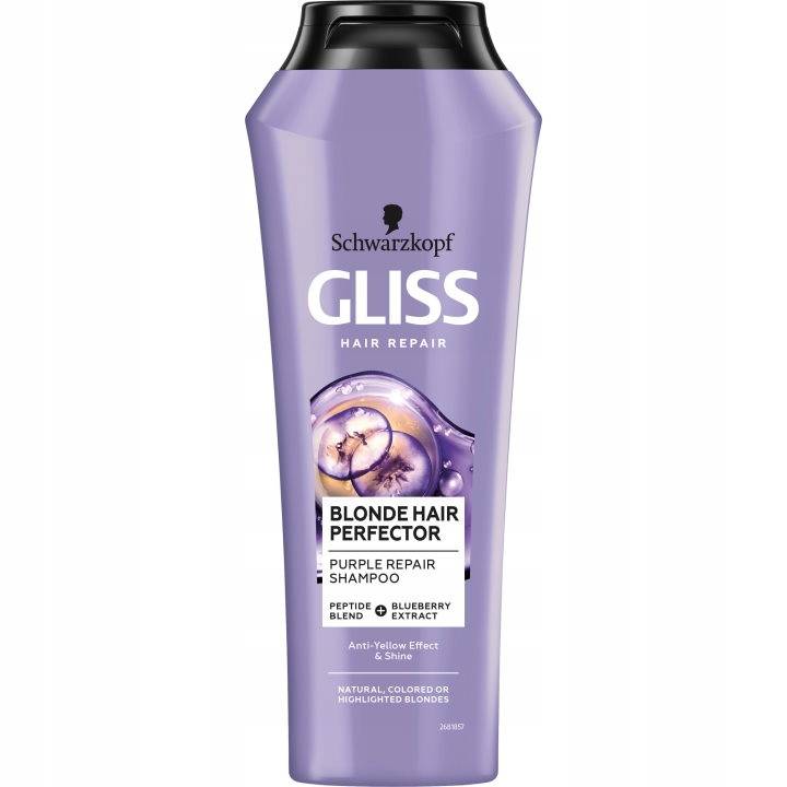 fioletowy szampon do włosów jasnych
