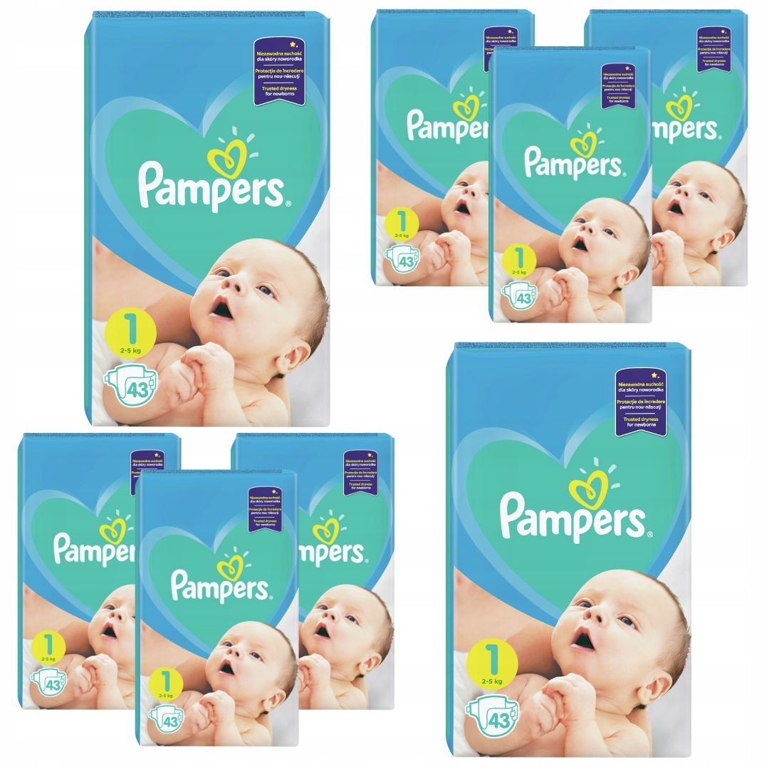 najtańsze pieluchy pampers 1 allegro