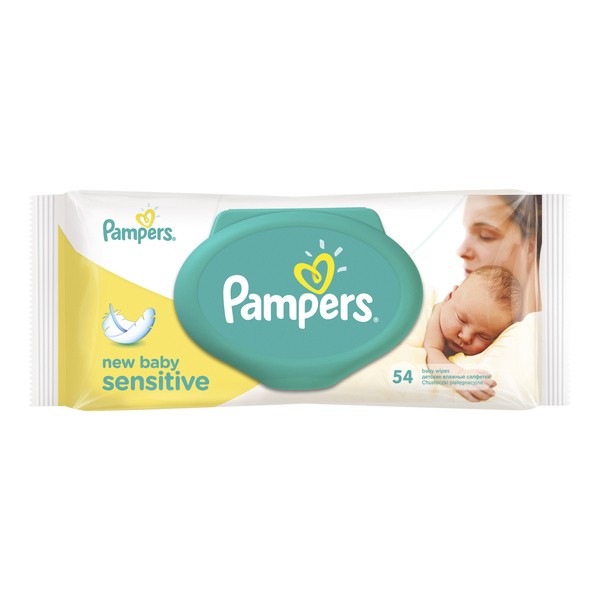 pampers chusteczki sensitive new baby 54 szt