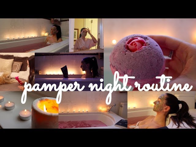 pamper night routine tłumacz