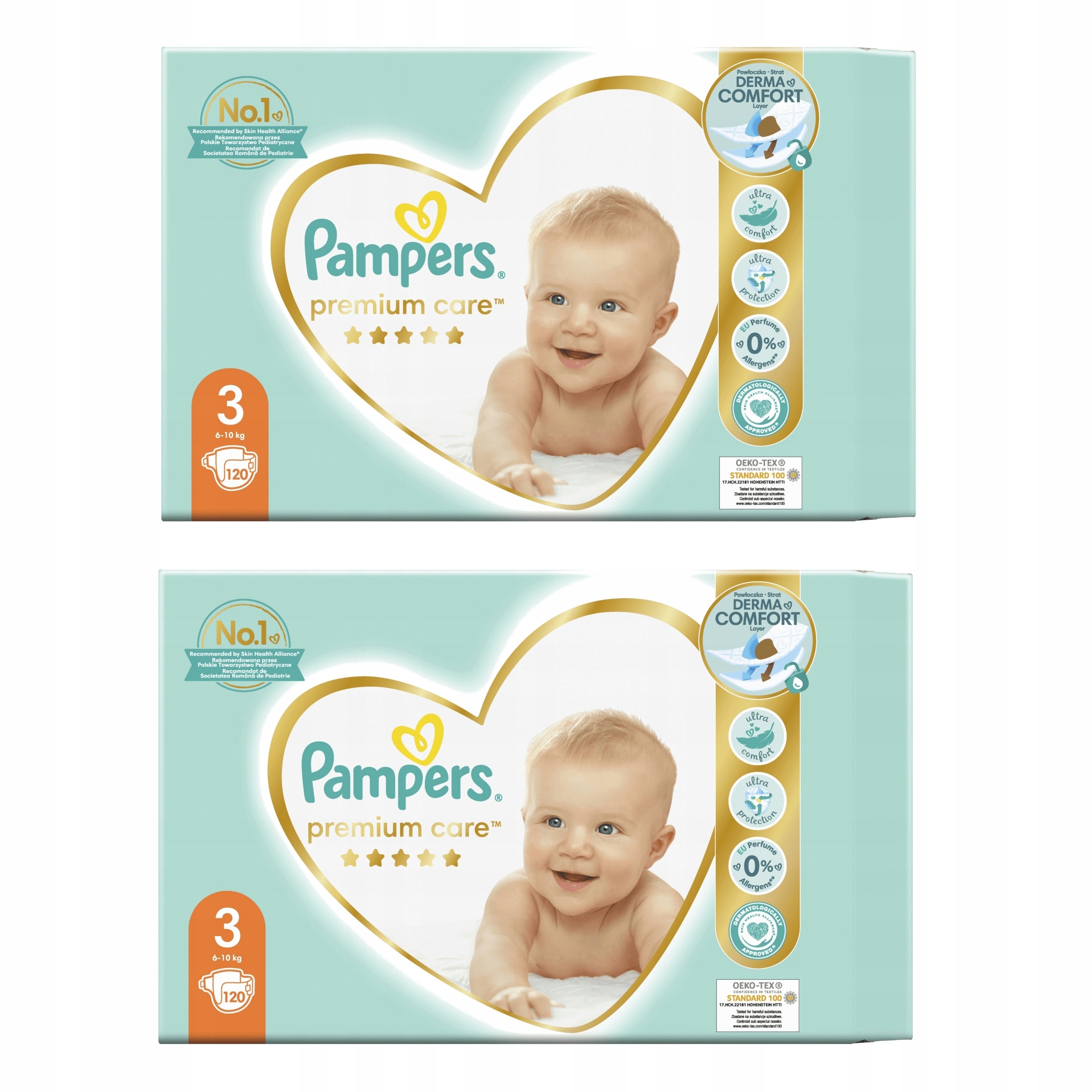 pieluchy pampers premium care 3 midi 120szt