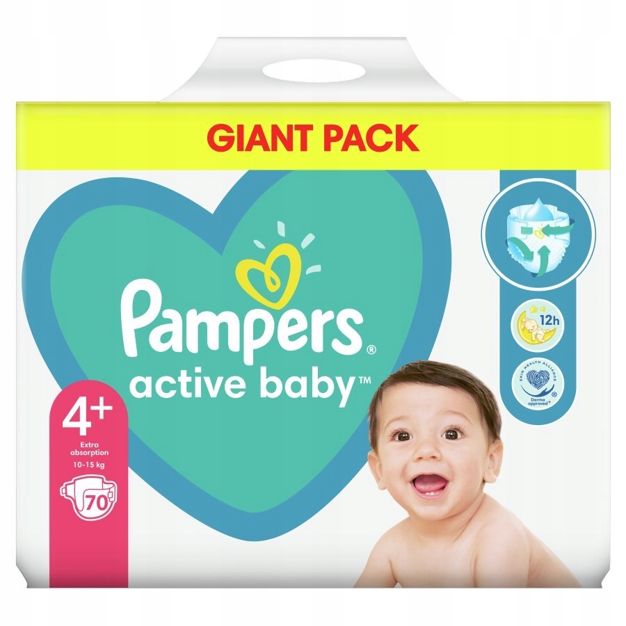 pampers 4 70 szt