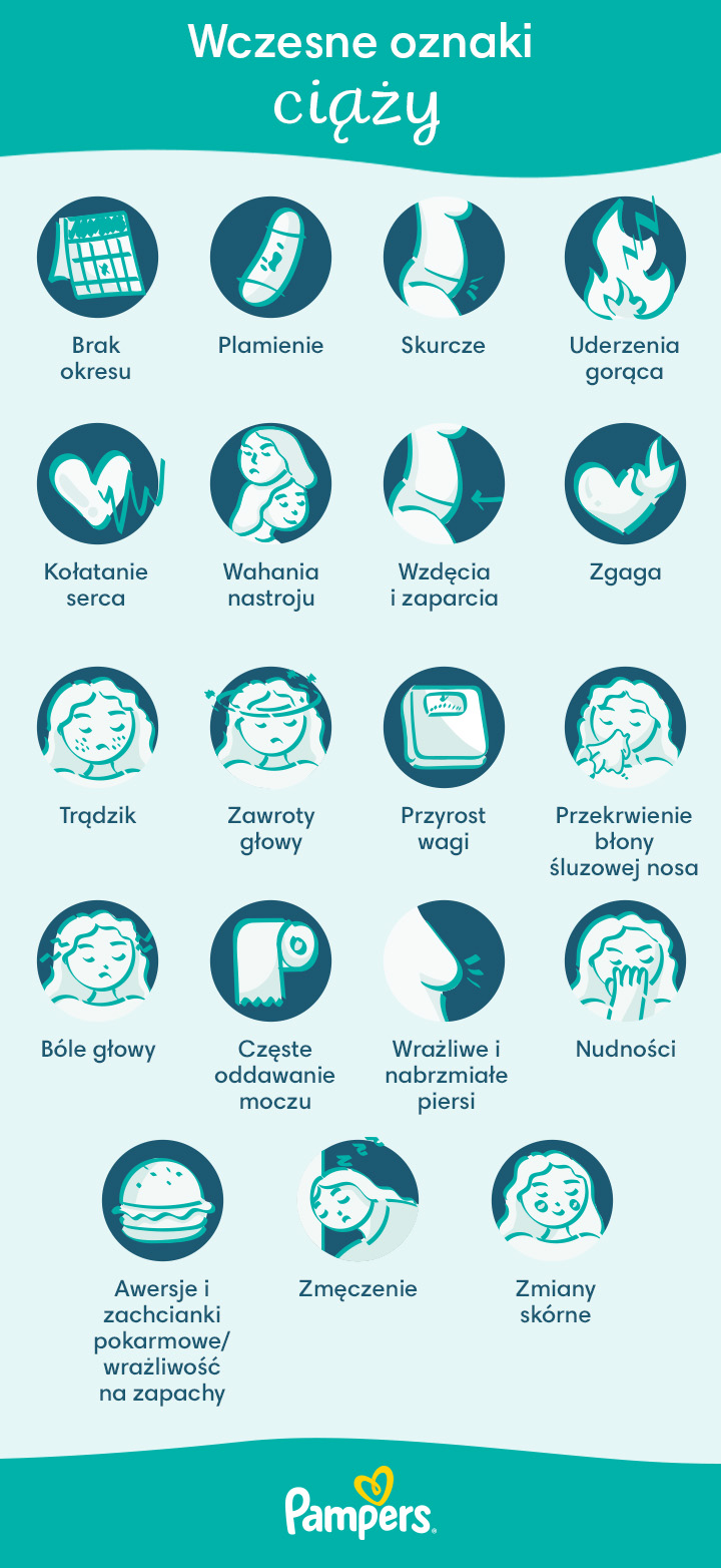 10 tydzień ciąży pampers