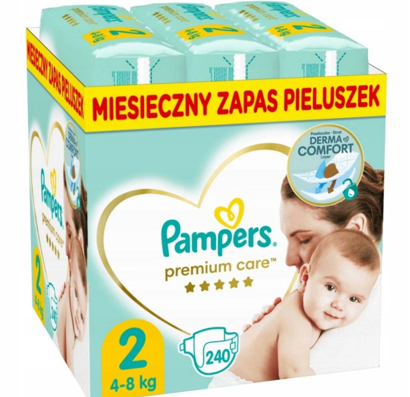 pampers premium care 2 mega box