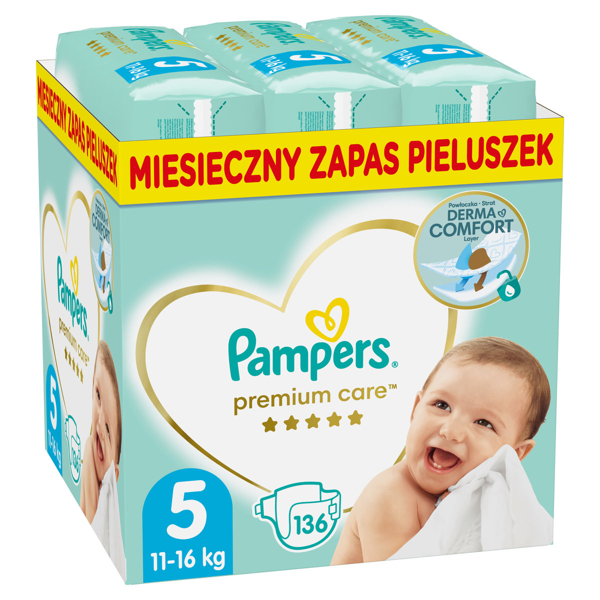 pampers premium care pieluchy rozmiar 5 junior 112