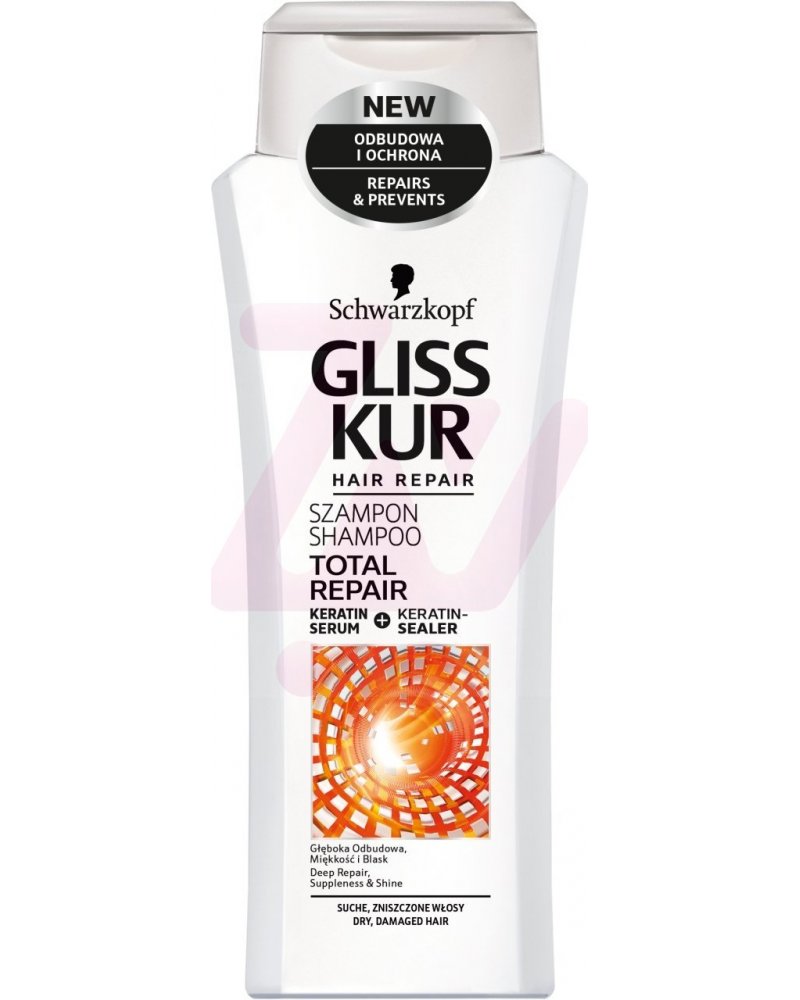 schwarzkopf gliss kur total hair repair szampon skład