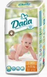 dada extra soft 3 midi pieluchy 4 9kg 60szt