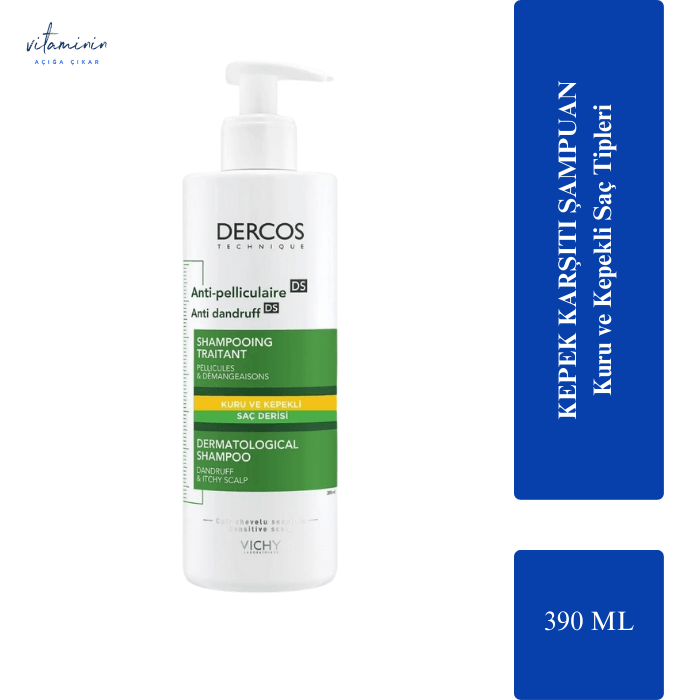 vichy dercos szampon sensirine 390 ml