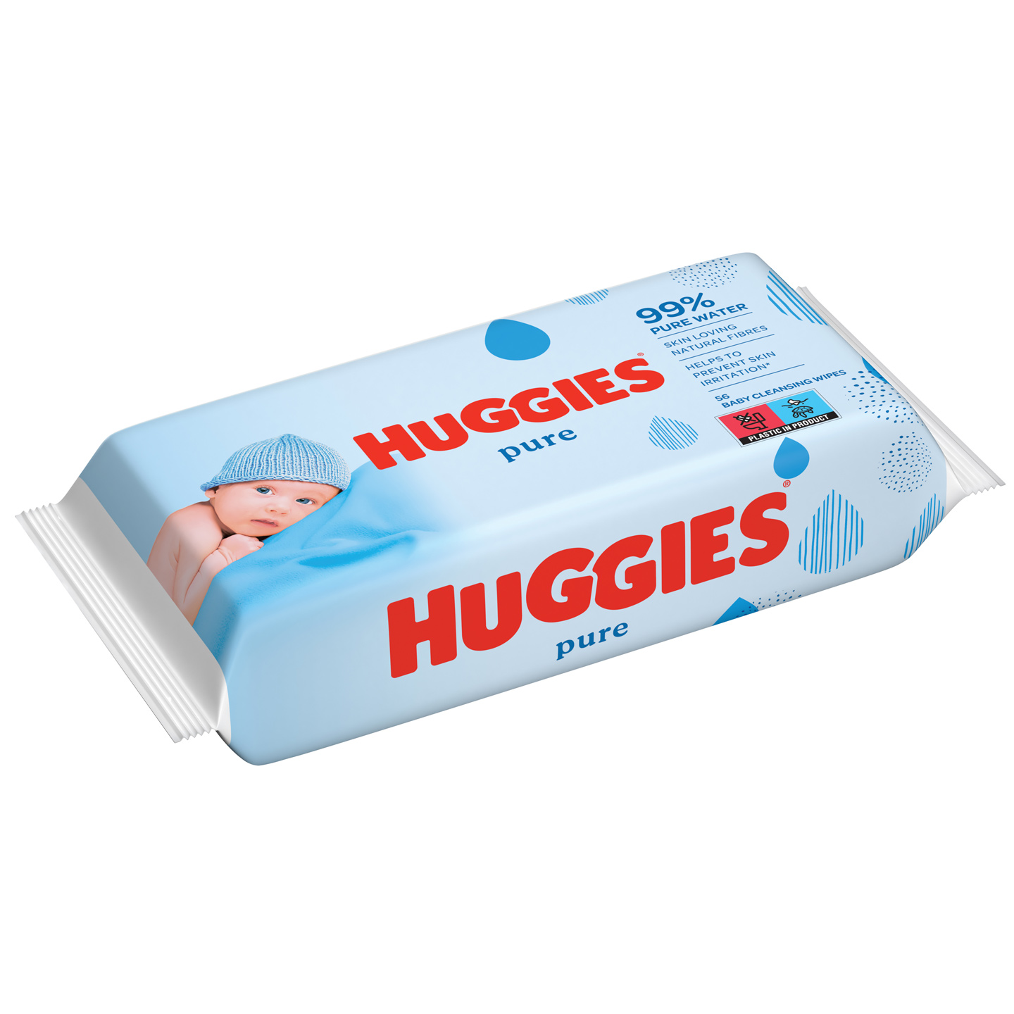 huggies chusteczki nawilżane pure 64szt