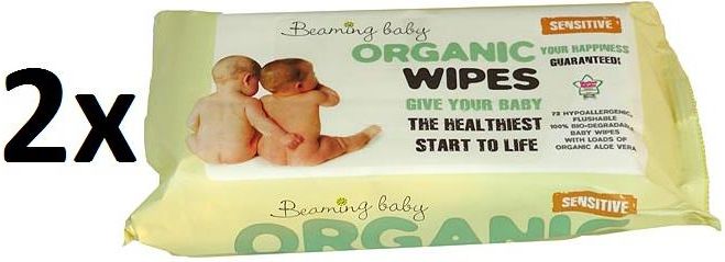 beaming baby organiczne chusteczki nawilżane