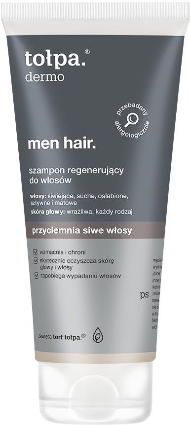 tołpa dermo men hair regenerujący szampon do włosów siwych