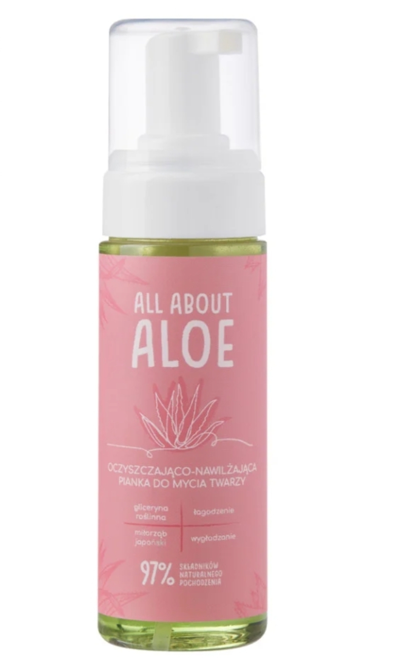 pianka do twarzy aloes all about aloe opinie