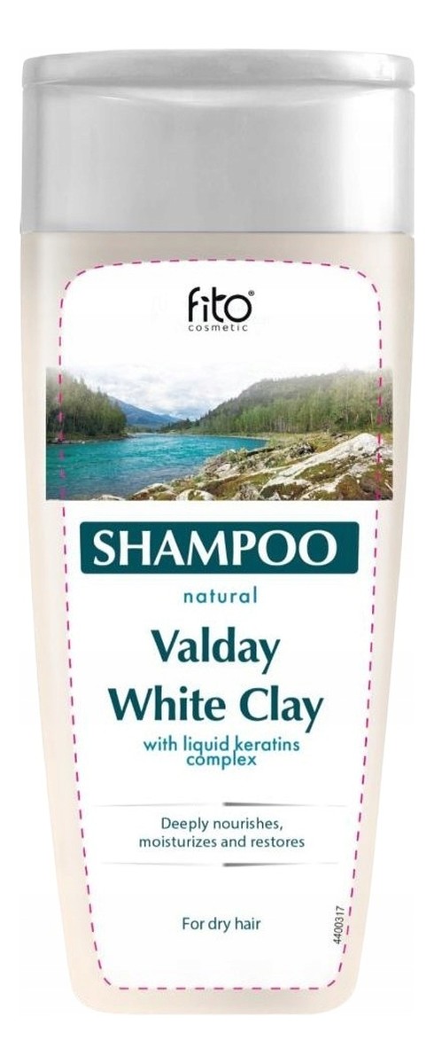 fitokosmetik szampon do włosów suchych i farbowanych z białą glinką
