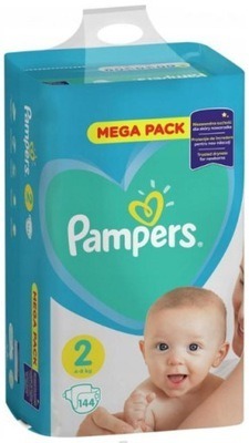 pieluchy pampers 2 144 sztuki