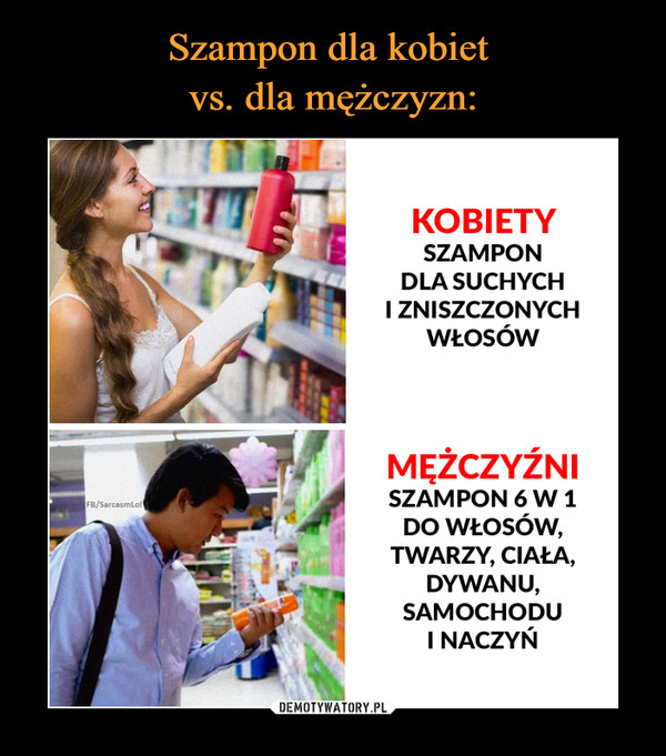 szampon dla mężczyzn demotywatory