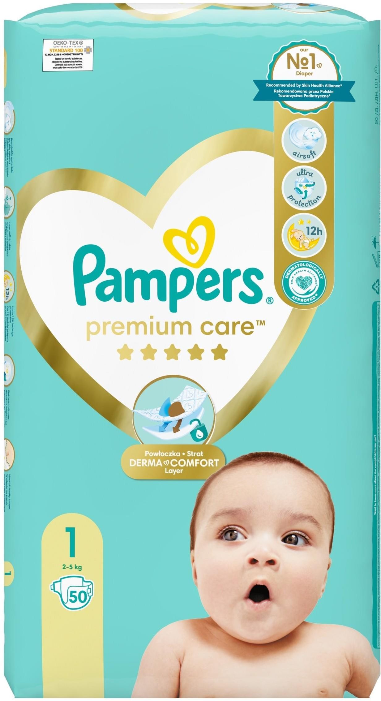 pieluszki pampers premium care newborn 2