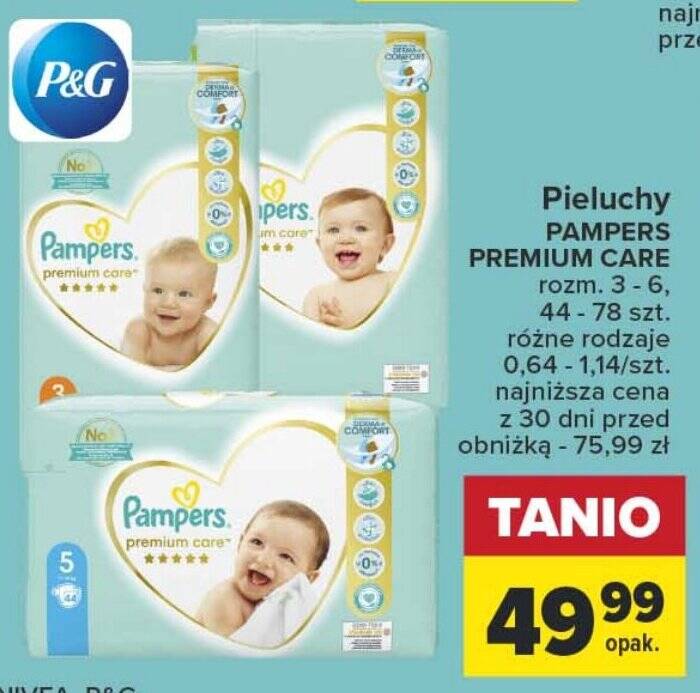 aktualne promocja na pampers premium care