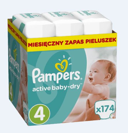 pampers 174szt