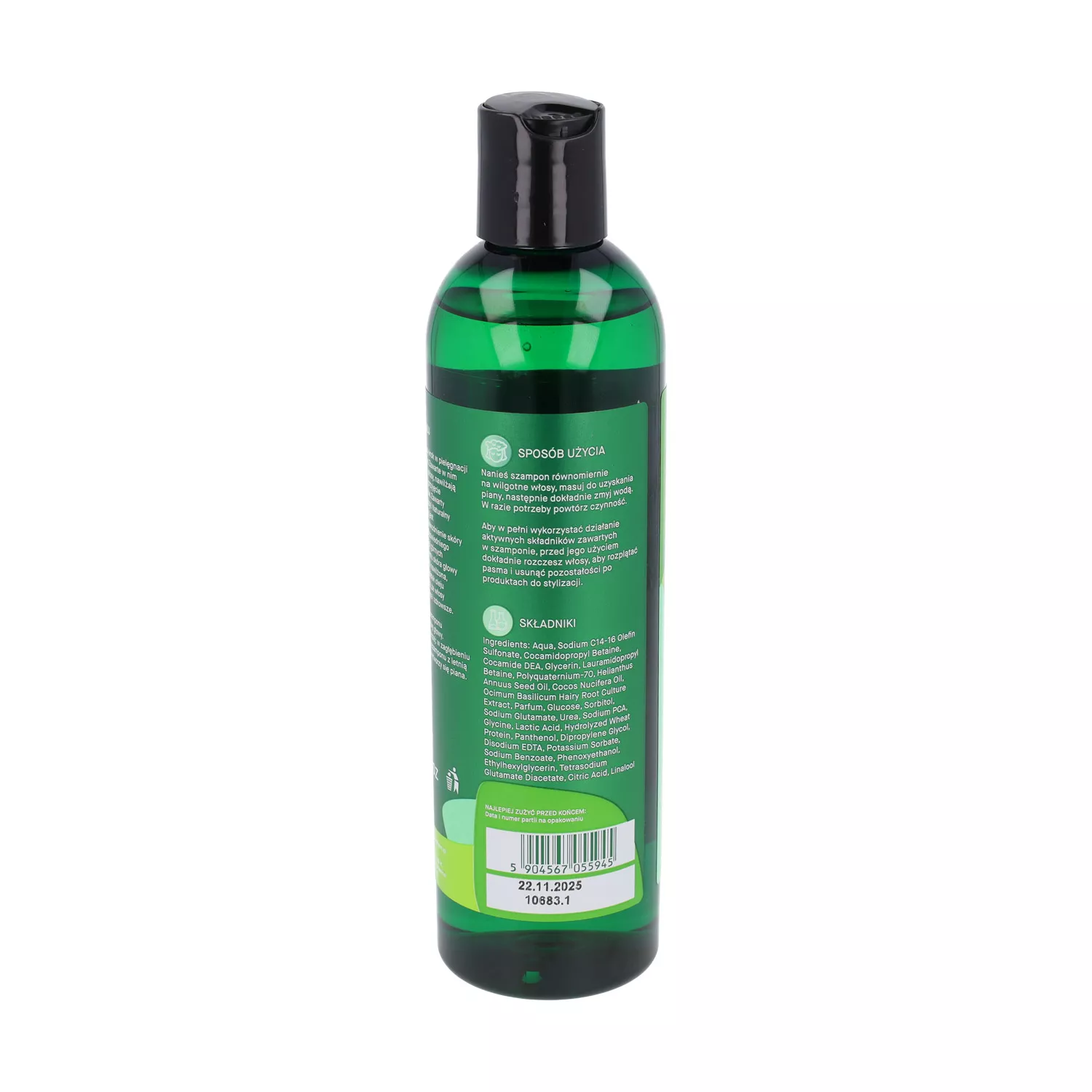 basil element szampon wzmacniający przeciw wypadaniu włosów