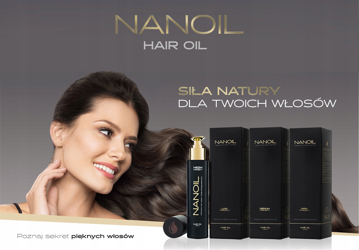 nanoil olejek do włosów średnioporowatych