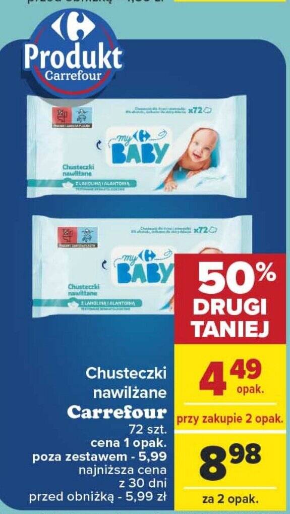 carrefour chusteczki nawilżane