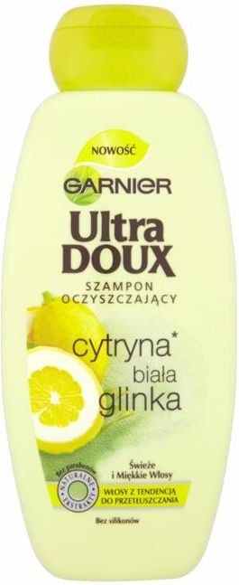 garnier ultra doux szampon oczyszczający biała glinka i cytryna opinie