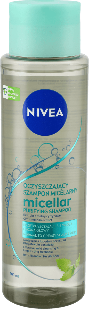 głęboko oczyszczający micelarny szampon nivea