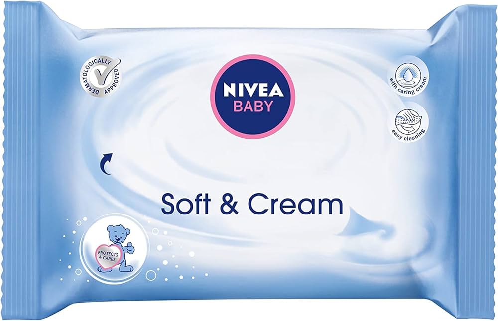 nivea baby chusteczki nawilżane soft & crem