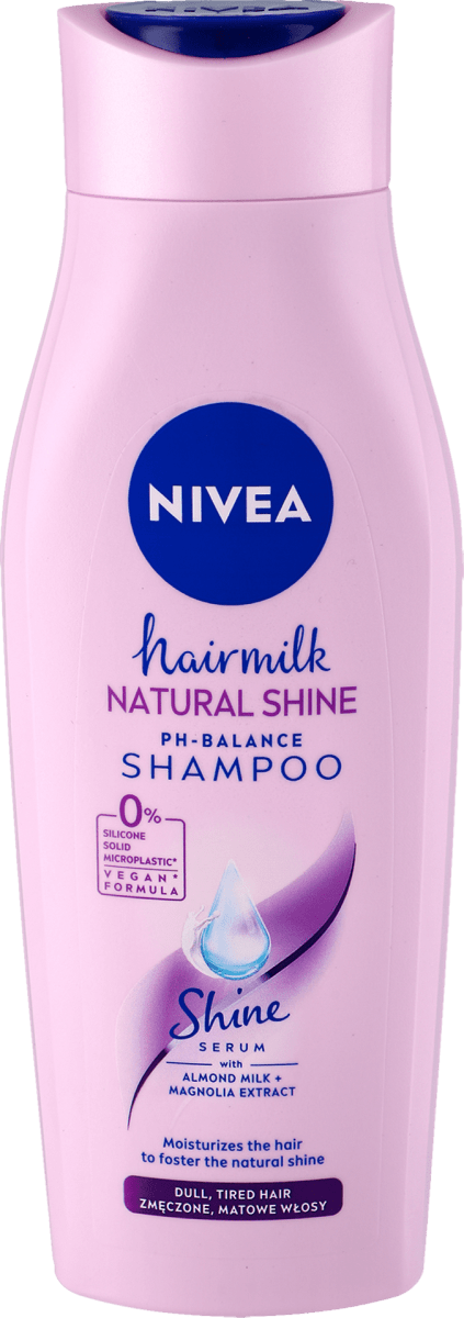 nivea hairmilk szampon pielęgnujący do włosów o strukturze grubej