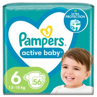 pampers 6 56 sztuk