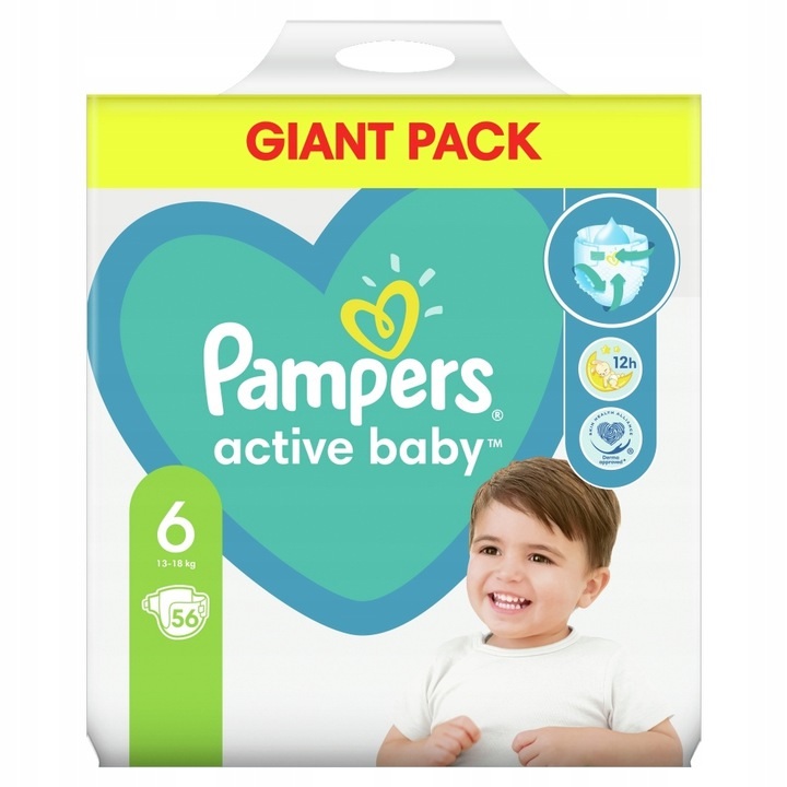 pampers 6 56 sztuk