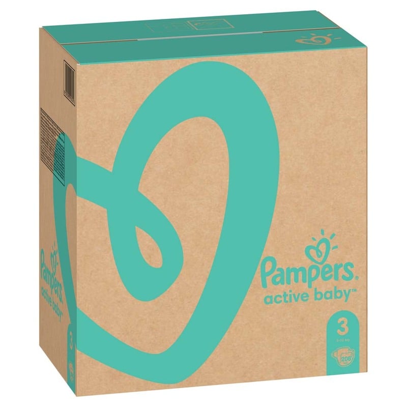 pampers activ baby 3 208 sztuk