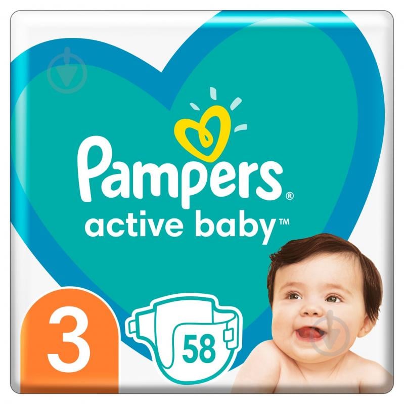 pampers activ baby 6-10 kg 58 szt