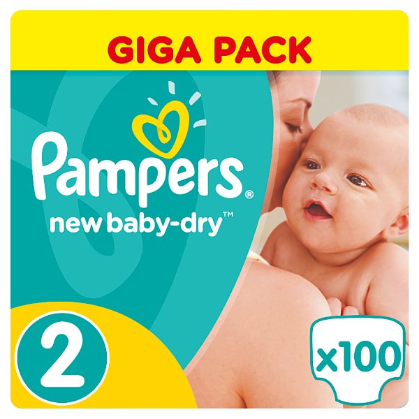 pampers new baby-dry pieluchy 2 mini 100szt