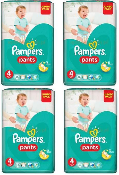 pieluchomajtki pampers 4 208 szt